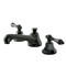 Kingston Brass NS4460AL 8" Widespread Bathroom Faucet, Black Stainless Steel NS4460AL - alternate 1